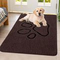 Smiry Dog Door Mat for Muddy Paws, Absorbent Dirt Trapper Non Slip Quick Dry by Smiry