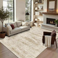 Latte&Fog 6x9 Area Rugs for Living Room, Large Vintage Beige Washable Rug by LatteFog