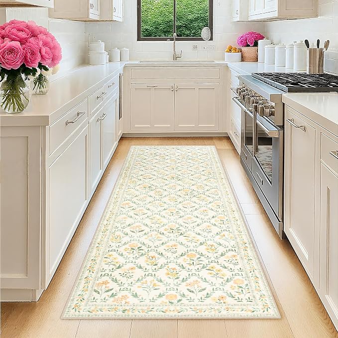 Runner Rug for Entryway: 2x5 Kitchen Rugs Non Slip Washable Ultra-Thin Soft by PLHXFRSoftAreaRugs