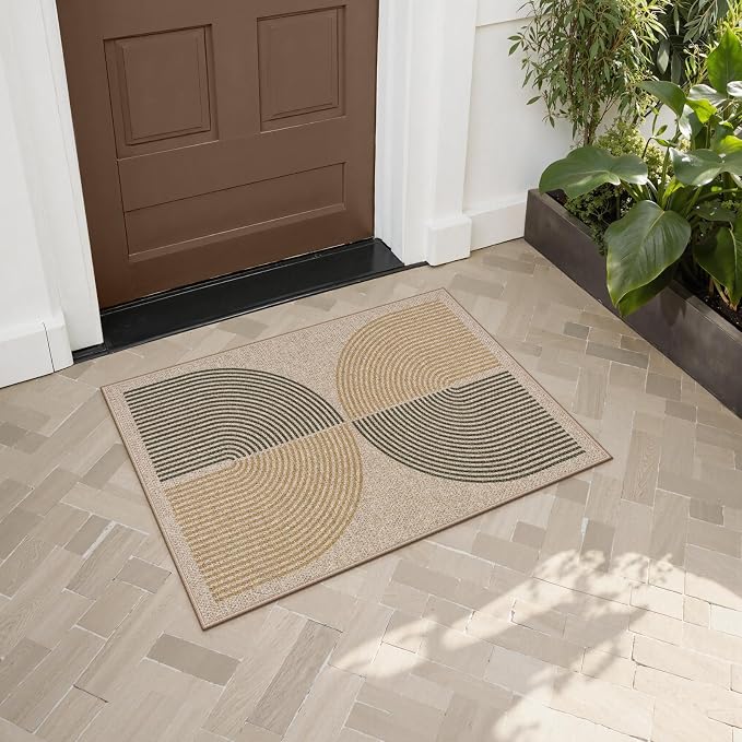 Lahome Enfys Rainbow 20"x32" Door Mat Indoor Entrance, Small Indoor Outdoor - Image 2