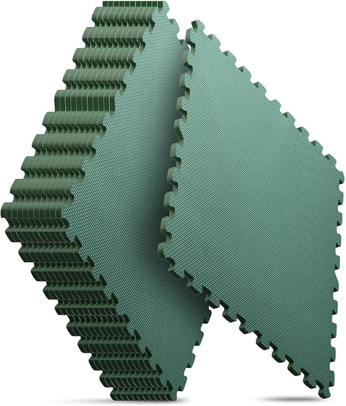 Home Gym Mat, Puzzle Exercise Mat, EVA Interlocking Foam Floor Tiles by NazhuraGoodCompanionAtHome