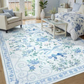 DCX Washable 5x7 Bow Rug, Cute Soft Low Pile Indoor Décor Carpet, Kid & Pet by DCXWashableRug