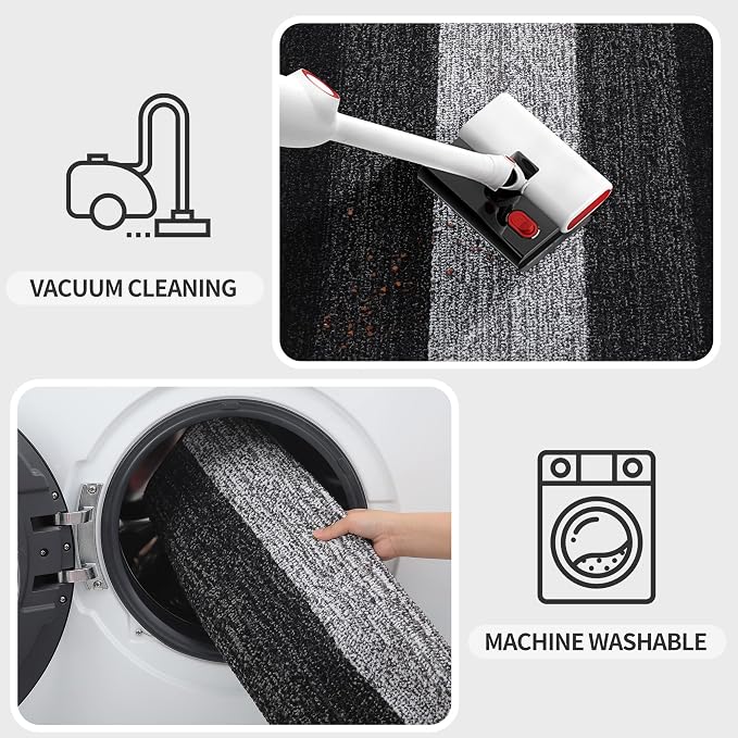 Kitinjoy Indoor Outdoor Door Mat, 44x24 Non-Slip Absorbent Dirt Trapper - Image 5