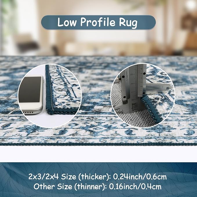Moynesa Ultra-Thin Washable Area Rug - Image 4