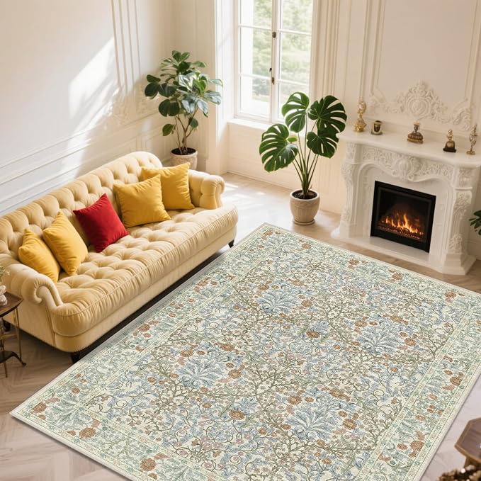 Extra Large 10x14 Area Rug for Living Room, Washable Rugs for Dining Room - Image 2