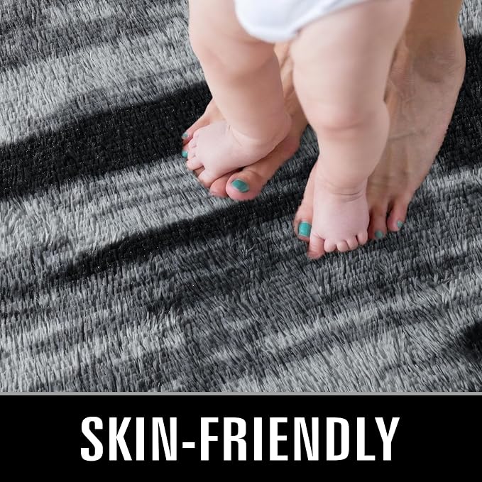 TWINNIS Super Soft Shaggy Rugs Fluffy Carpets, 5x8 Feet, Indoor Modern Plush - Image 3