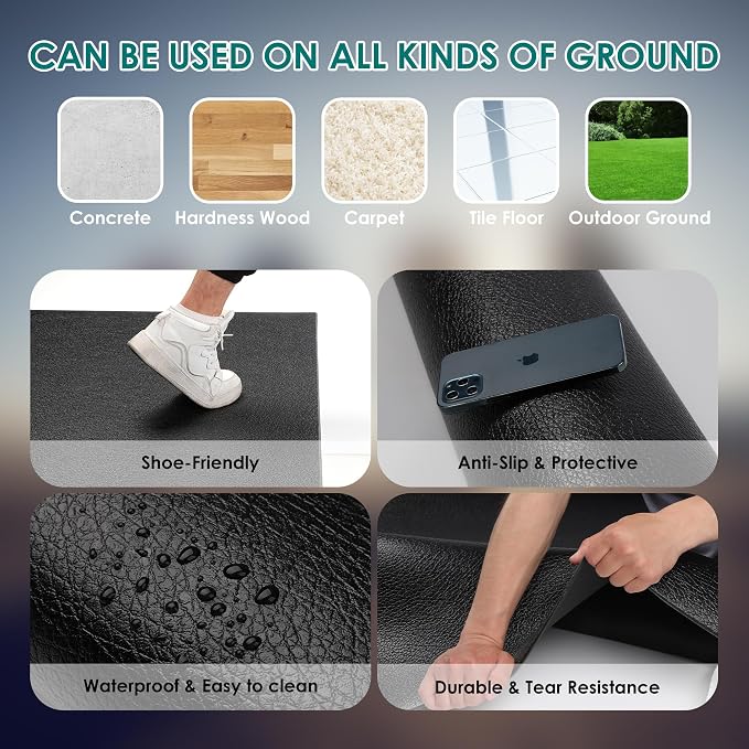 Large Exercise Mat, High-Density Gym Mats Cardio Mat - Image 6