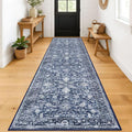 KILOCOCO Runner for Hallway 3x12 Runner Rug Printed Vintage Floral Washable Rug by Kilococo