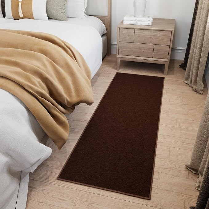 Ottomanson Hallway Runner Rug 20" x 53" Non Slip Solid Area Rugs Easy to Clean - Image 11