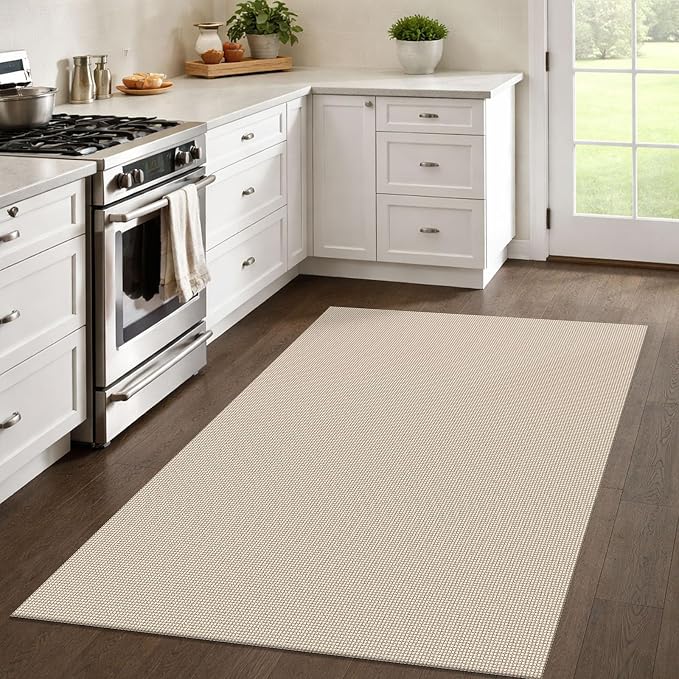 IOHOUZE Washable Area Rug 4x6 Non Slip Rubber Backed Woven Rugs - Image 7