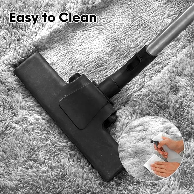 5x7 Plush Fluffy Area Rugs, Large Soft Carpet, Upgraded Non-Slip Rectangular Rug - Image 7