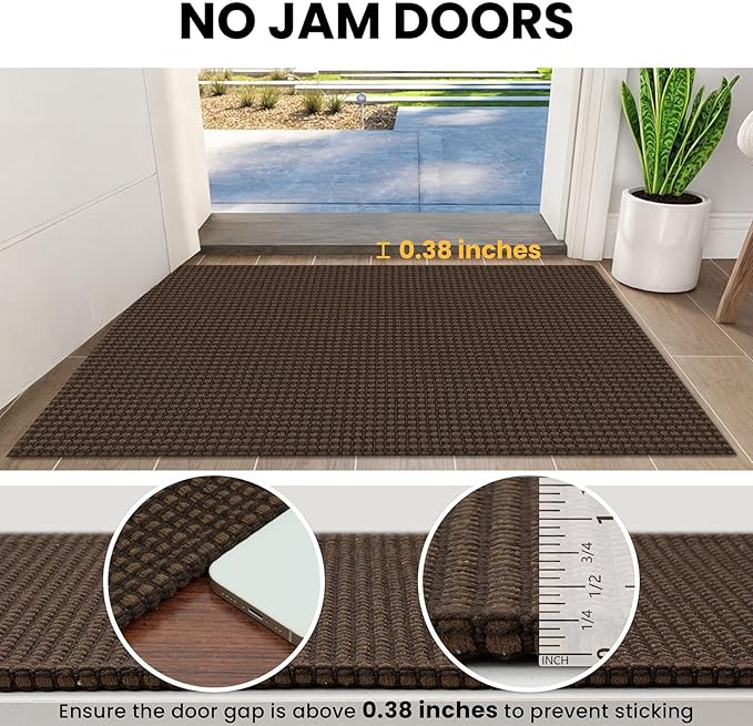 IOHOUZE Washable Runner Rug 2x8 Non Slip Rubber Backed Hallway Runner Entryway - Image 3