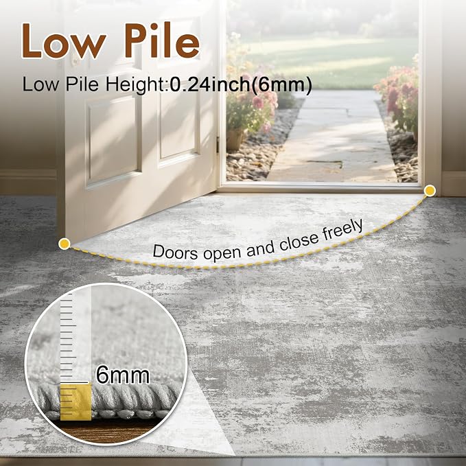 6x9 Ft Large Area Rugs for Living Room, Soft Non-Slip Washable Rugs Modern - Image 8