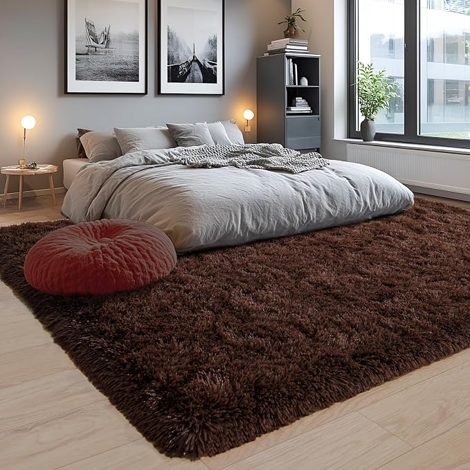 8x10 Area Rugs for Living Room, Ultra Soft Fluffy Large Shaggy Rug Carpet for - Image 7