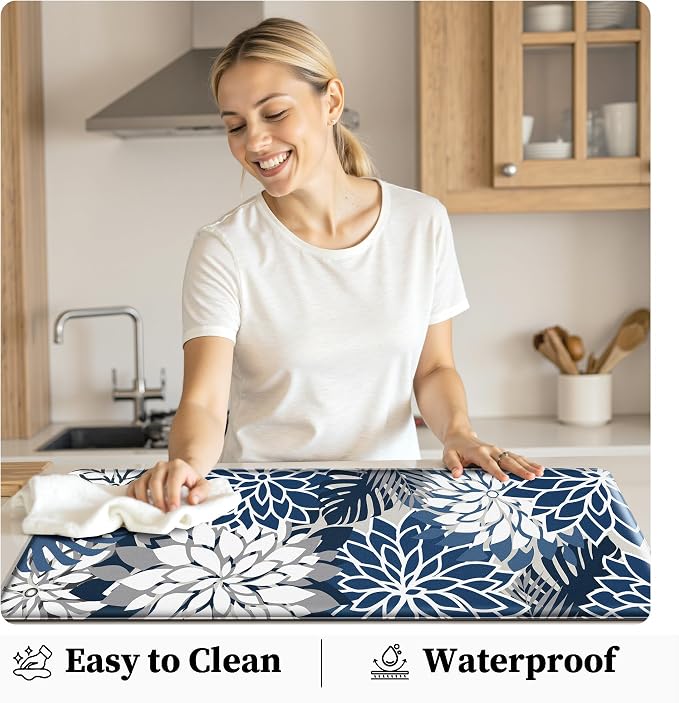 Arenarug Kitchen Mats for Floor 2PCS Cushioned Anti Fatigue Kitchen Mats - Image 5