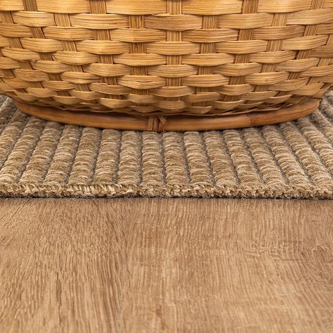 CAMILSON Easy Jute Rug 6x9, Indoor Outdoor Natural Color Farmhouse Area Rugs - Image 6