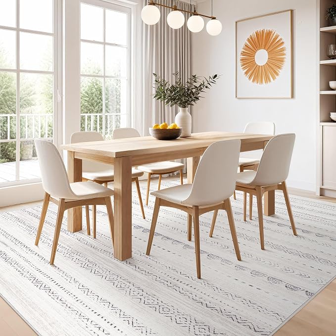 Area Rug Living Room Rugs: 12x18 Large Soft Machine Washable Boho Moroccan - Image 6