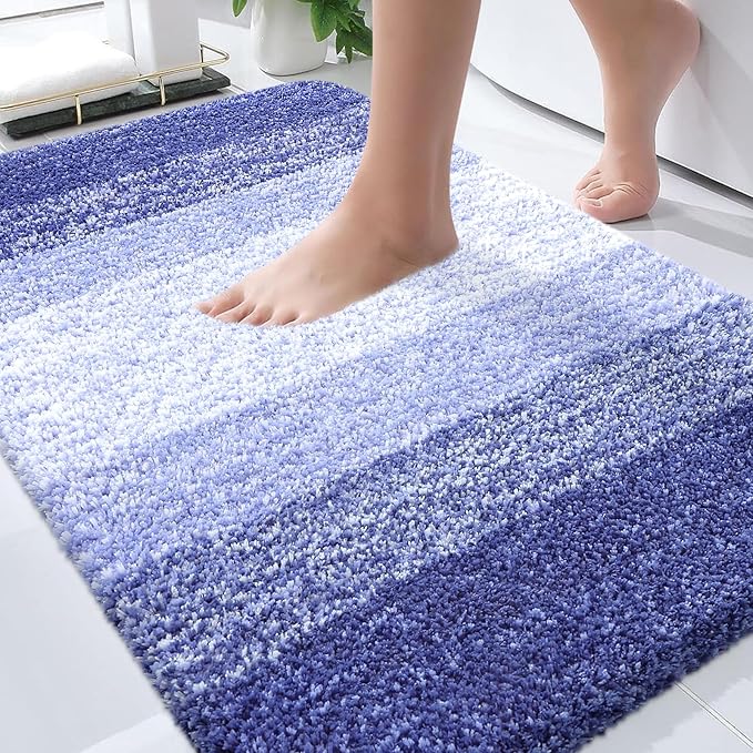 OLANLY Bathroom Rugs Mat 30x20, Extra Soft Absorbent Microfiber Bath Rugs by OLANLY