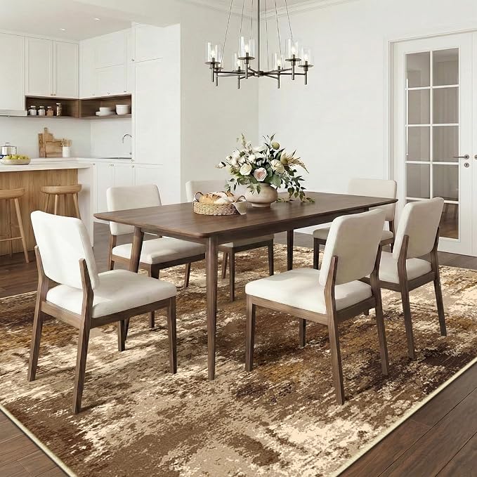 RELEANY Washable Area Rugs 9'x12' Non-Slip Modern Abstract Soft - Image 3