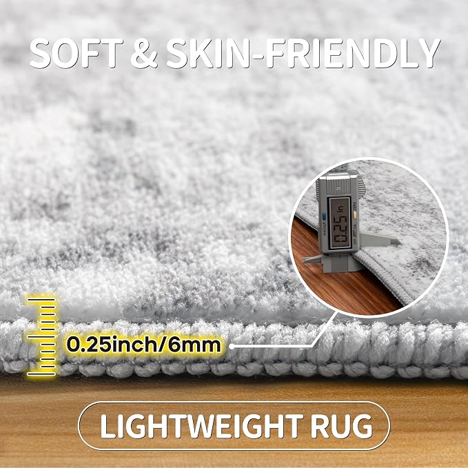 5x7 Area Rugs for Living Room Rug Washable: Modern Rug for Dining Room Bedroom - Image 6