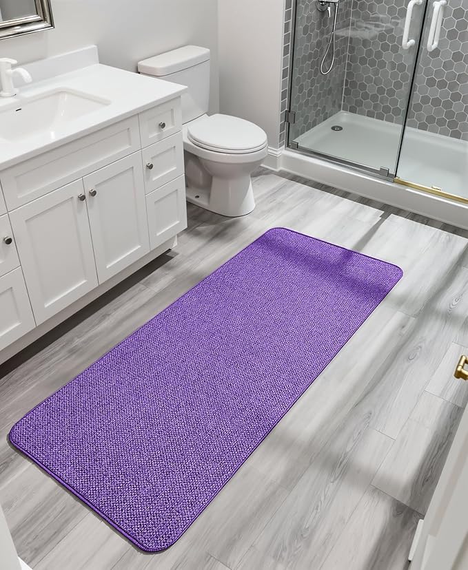 Bosap Bath Mat, Ultra Thin Bathroom Runner Rugs, Large Bath Mats - Image 6