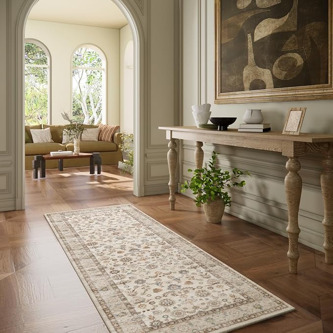 Washable Runners for Hallways Kitchen Rug: 2'x6' Kitchen Runner Stain Resistant - Image 2