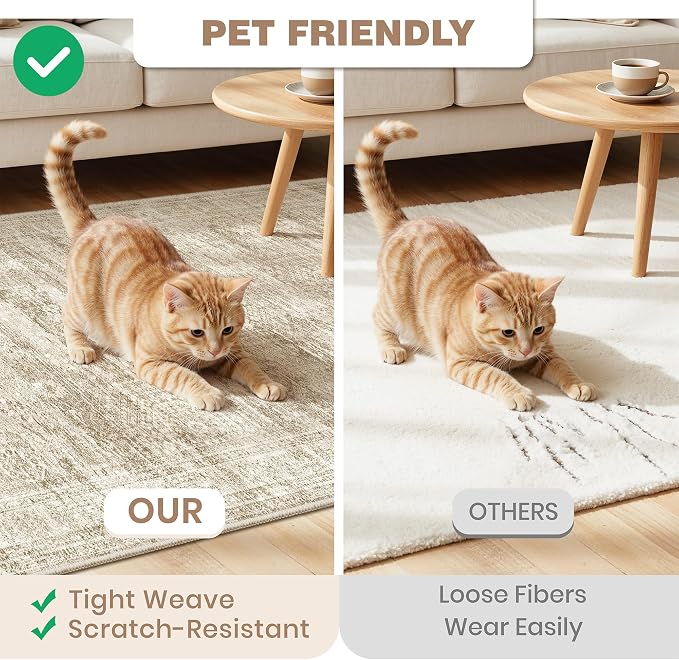 Washable Kitchen Rugs Sets of 2 Piece, Hallway Runner Rug Non-Slip - Image 6