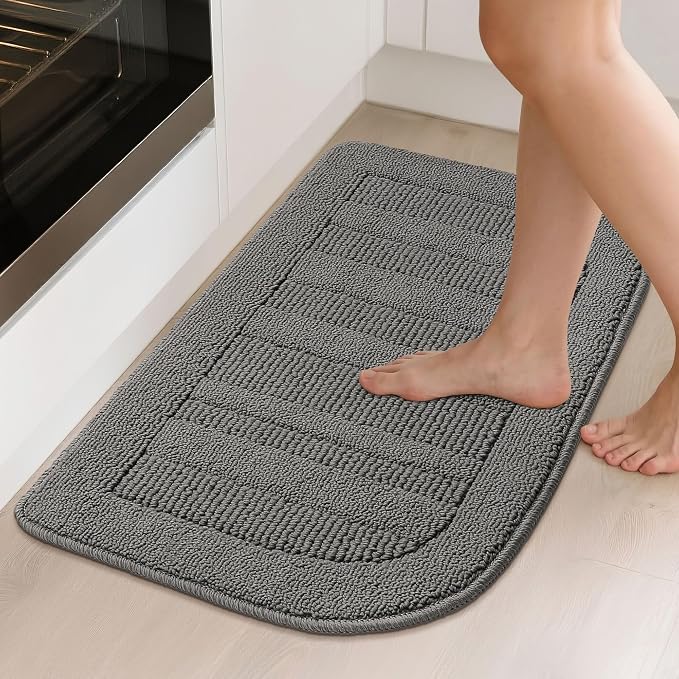 BEQHAUSE 30x18 Inch Kitchen Rug Mat Durable Kitchen Rugs Non-Slip Washable - Image 2