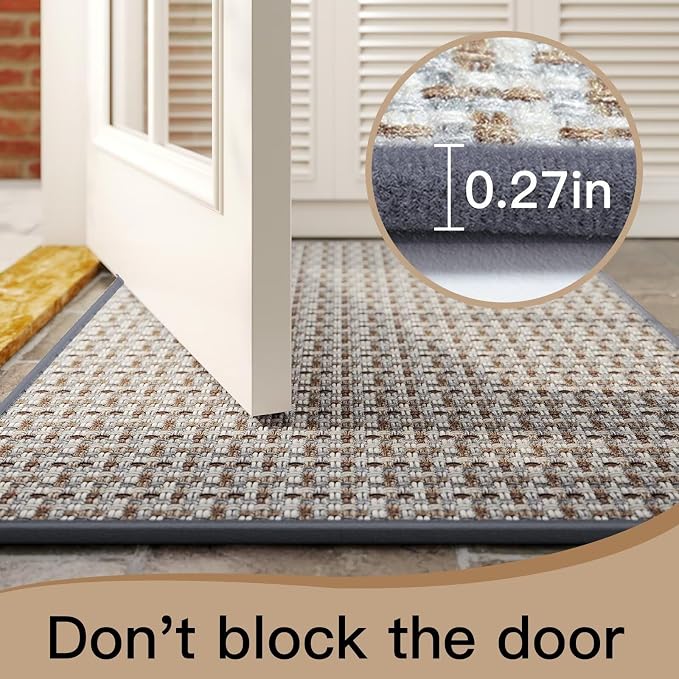 YDKGL Door Mat 31"x47", Dirt Resistant and Absorbent, Non-Slip Rubber Backing - Image 4