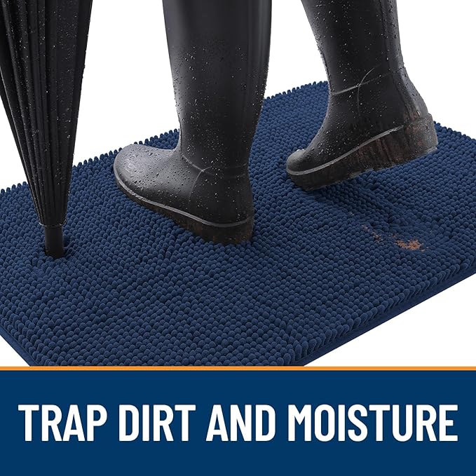 OLANLY Dog Door Mat for Muddy Paws 44x32, Absorbs Moisture and Dirt, Absorbent - Image 2