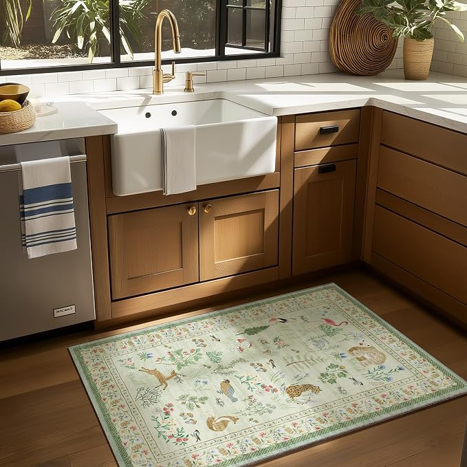 Washable Door Mat Indoor Entrance: 2x3 Entryway Rugs Small Area Rug Non-Slip - Image 2