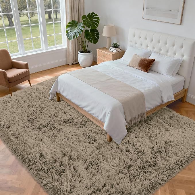 5x7 Area Rug for Living Room: Ultra Soft Fluffy Rug Modern Large Thicked Shag - Image 2