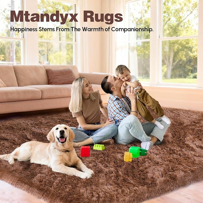 8x10 Area Rugs Living Room, Non-Slip Upgraded Indoor Thick Soft Rug, Modern - Image 3