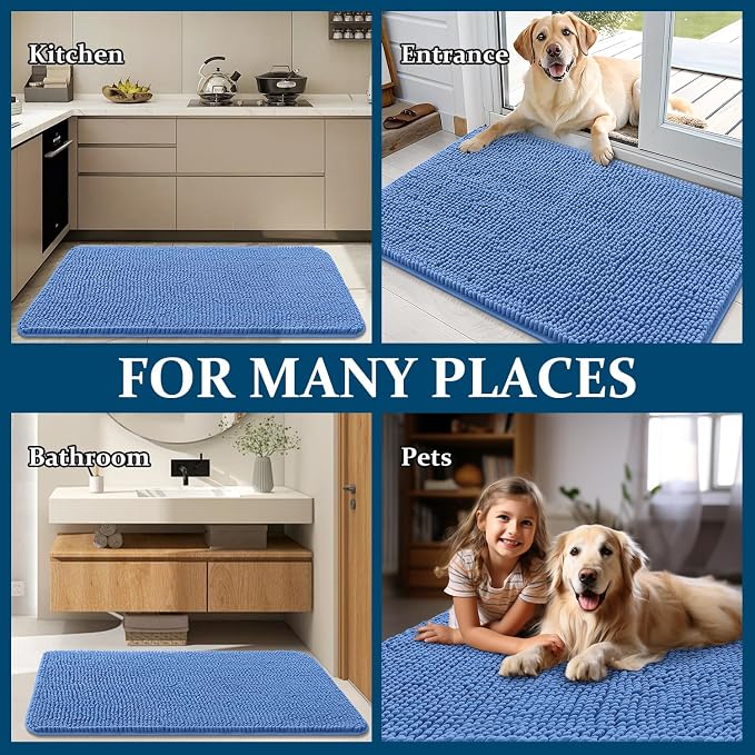 OLANLY Dog Door Mat for Muddy Paws 70x46, Absorbs Moisture and Dirt, Absorbent - Image 8
