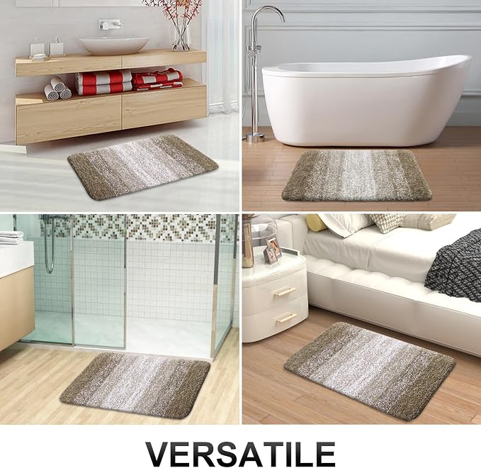 OLANLY Bathroom Rugs Mat 34x21, Extra Soft Absorbent Microfiber Bath Rugs - Image 6