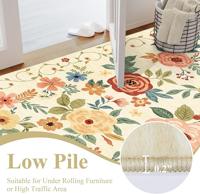 DUKINO Runner Rug, 2x10 Kitchen Hallway Carpet, Washable - Image 6
