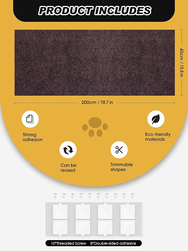 78.7"x15.8" Cat Scratch Furniture Protector - Image 7