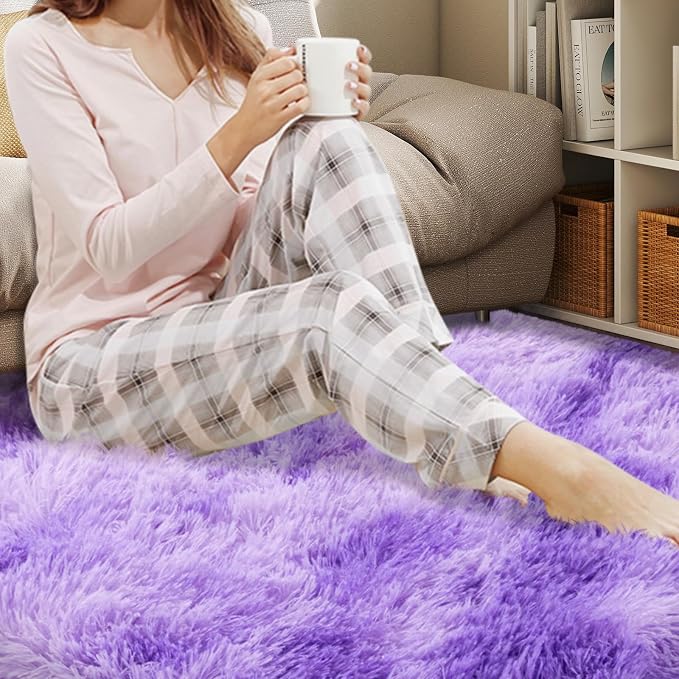 Mugorn 5x7 Rugs for Living Room, Large Fluffy Area Rugs for Bedroom, Soft - Image 5