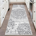 HEBE Hallway Runner Rug 2'x6' Washable Vintage Kitchen Rugs Non Slip Laundry by HEBE