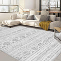 Nakagishi 7x9 Area Rug Living Room: Washable Boho Large Neutral Soft Farmhouse by NakagishiAreaRug