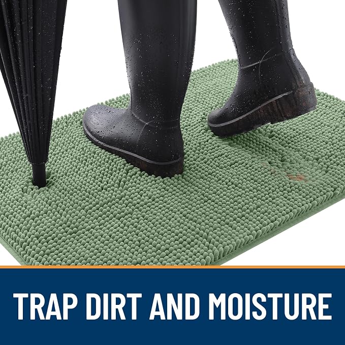 OLANLY Dog Door Mat for Muddy Paws 47x17, Absorbs Moisture and Dirt, Absorbent - Image 2
