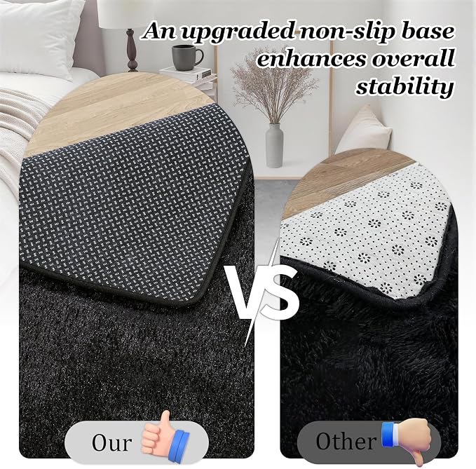 Fluffy 5x7 Area Rugs for Living Room Bedroom: Ultra Soft Shag Rug Non-Slip - Image 6