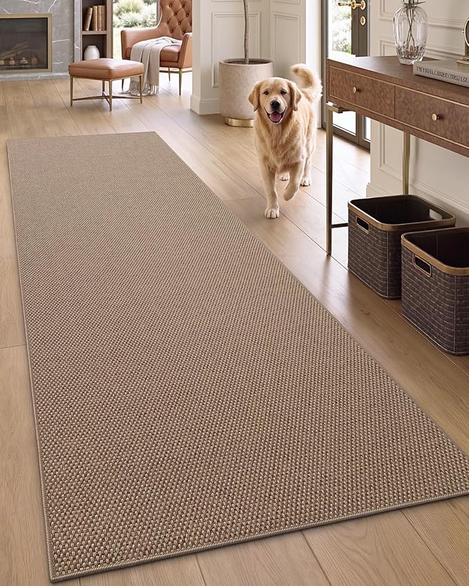 DEXI Hallway Runner Rug 2'4"x12', Non Slip Rubber Backed Runners Carpet - Image 9