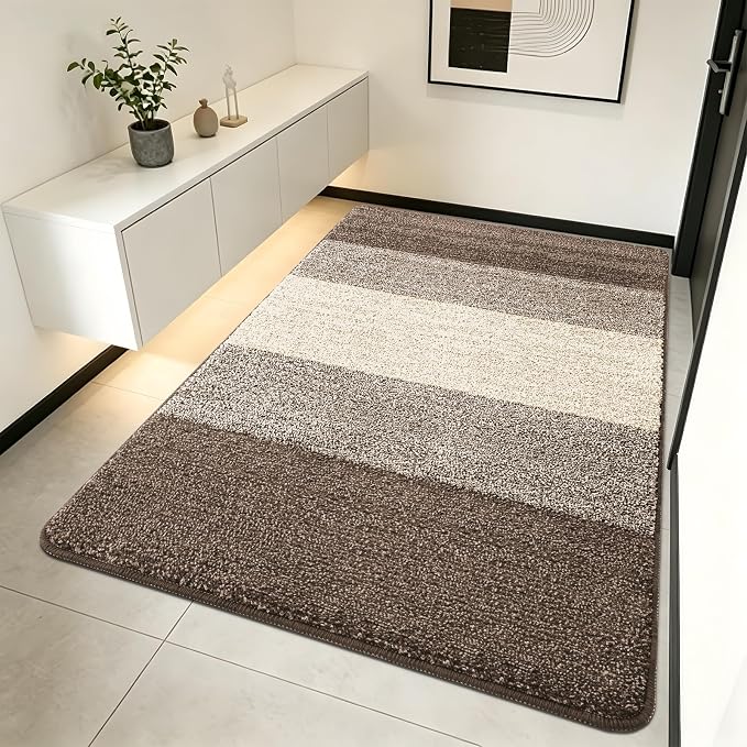 Kitinjoy Indoor Outdoor Door Mat, 70x35 Non-Slip Absorbent Dirt Trapper by Kitinjoy