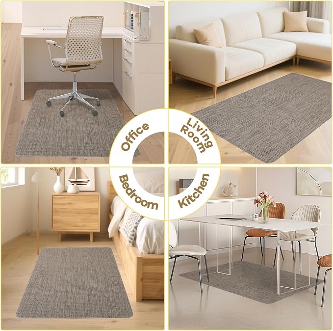 BesWin Office Chair Mat for Hard Floors, Heavy Duty Desk Floor Mat for Hardwood - Image 8