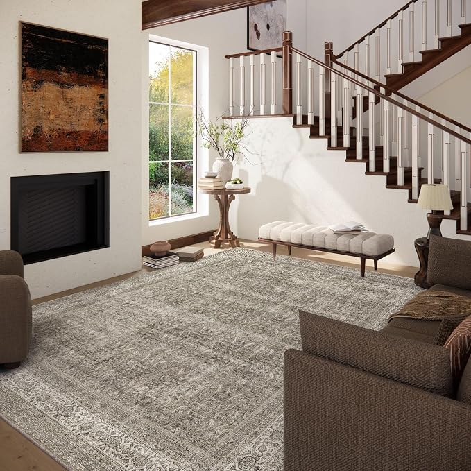 palohom 10x14 Area Rug Washable Rugs: Living Room Rug Stain Resistant Non Slip - Image 2