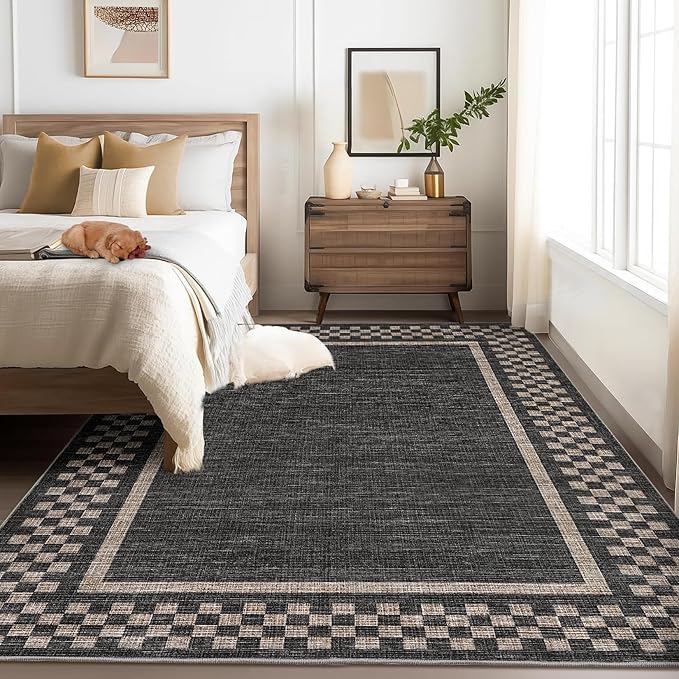GarveeHome Modern Bordered 9x12 Area Rugs - Image 8