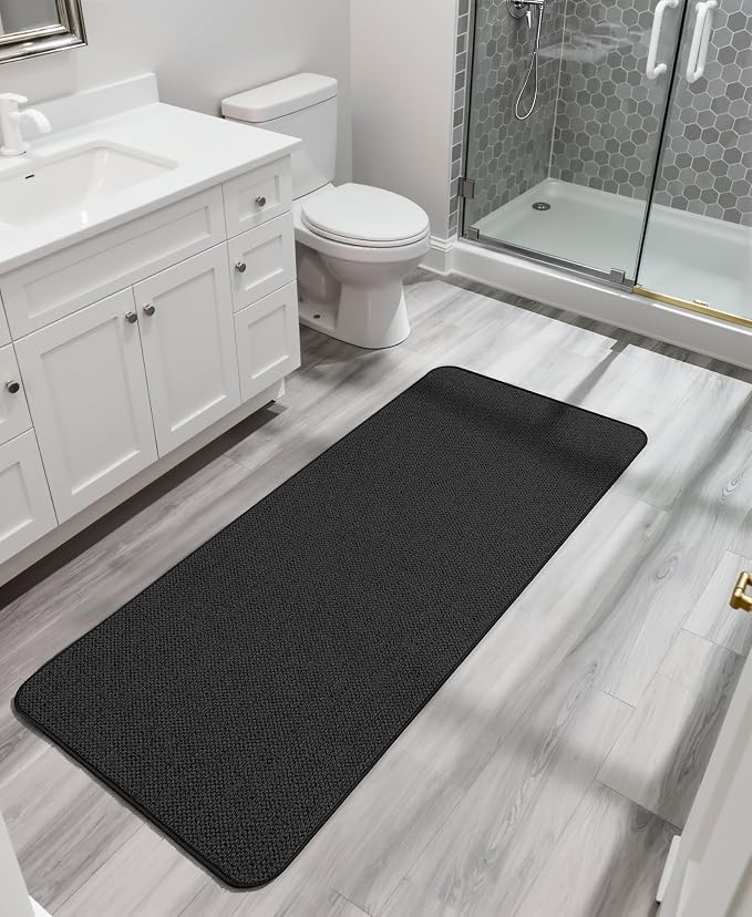 Bath Mat, Ultra Thin Bathroom Runner Rugs, Large Bath Mats - Image 7