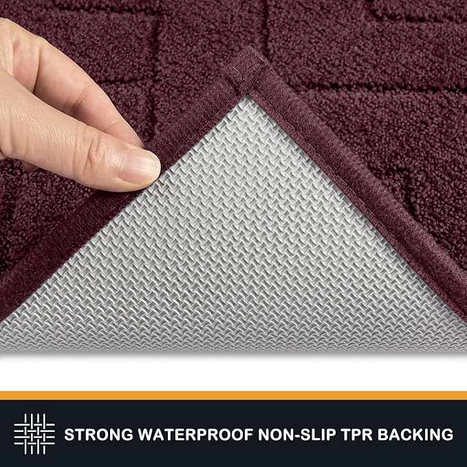 PURRUGS Dirt Trapping Door Mat 20" x 31.5", Non-Slip Machine Washable Entry Rug - Image 4