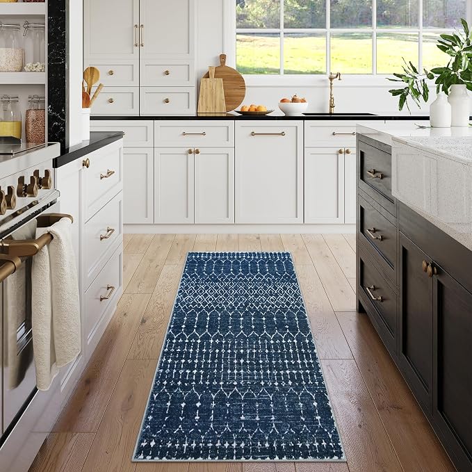 Lahome Moroccan Runner Rugs for Hallway 2x4 Bathroom Rugs Non-Slip Small Throw - Image 7